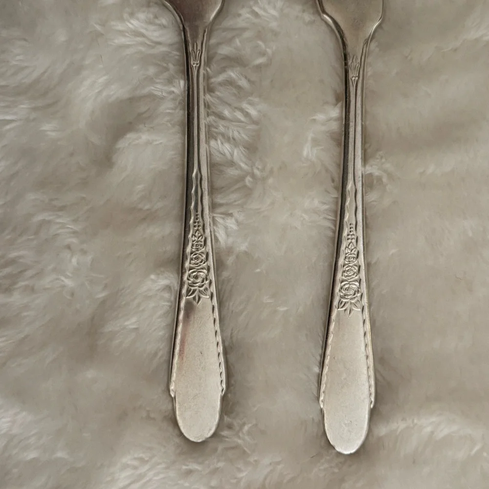 WM Roger’s & Son AA Gardenia Vintage Butter Knives Set of 2